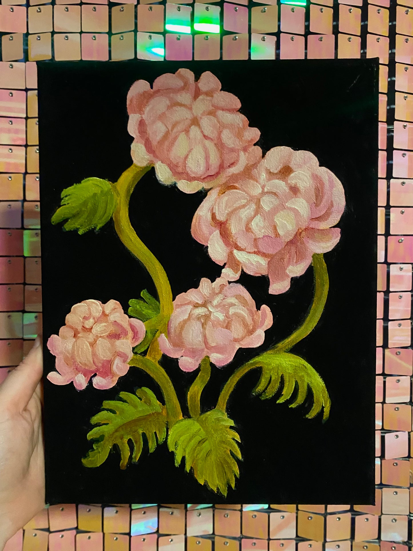 Pink Chrysanthemums