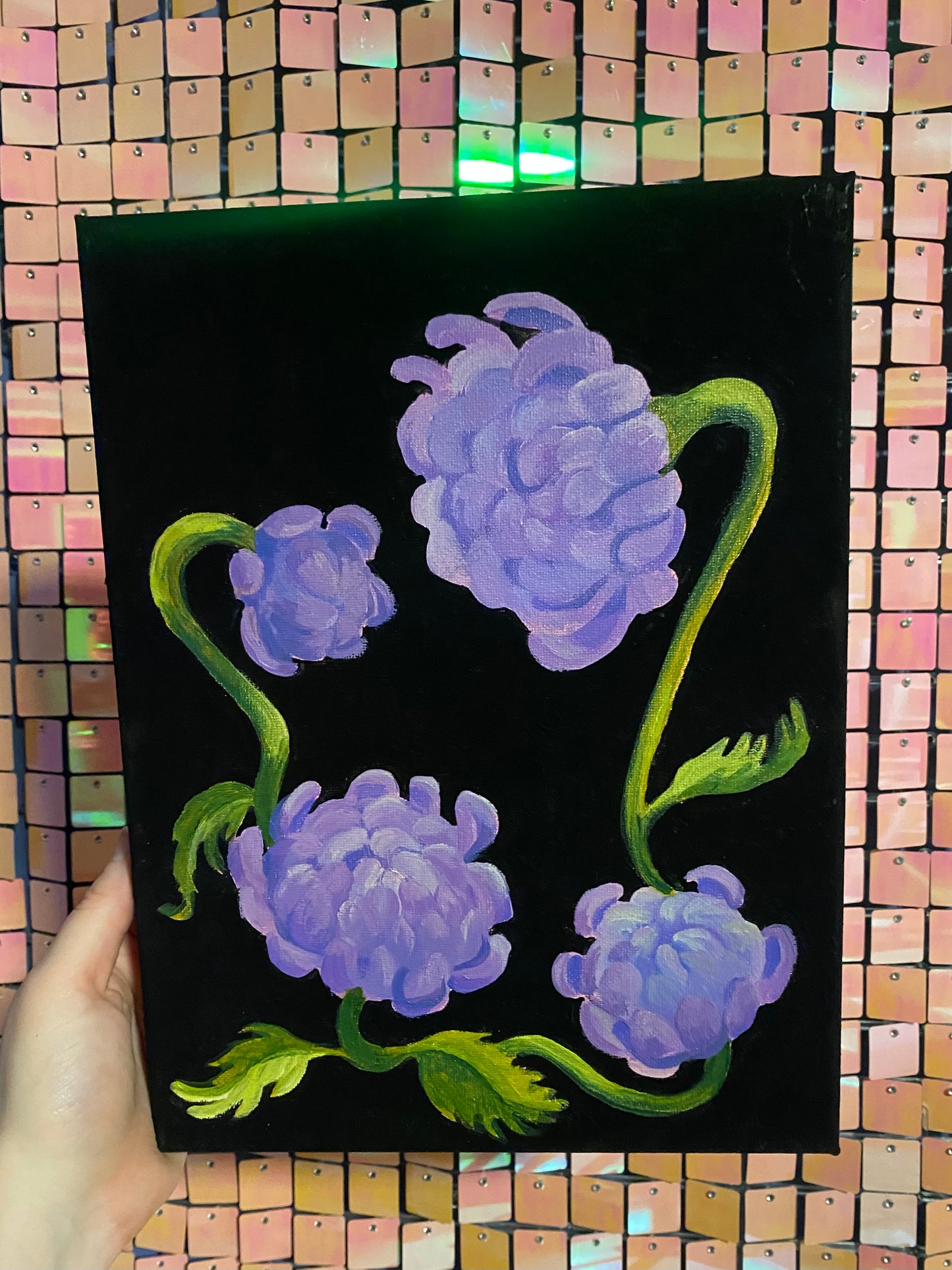 Purple Chrysanthemums