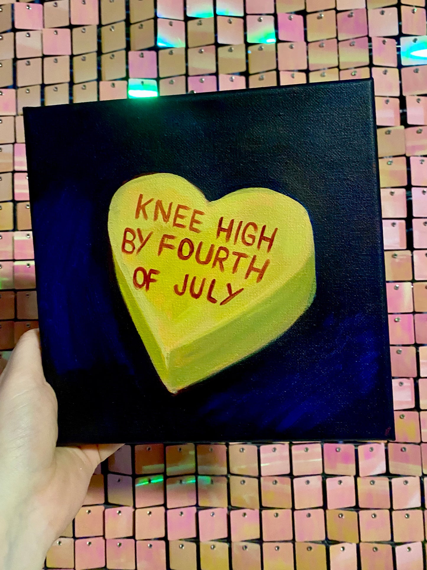 Conversation Heart: Knee High by Fourth of July