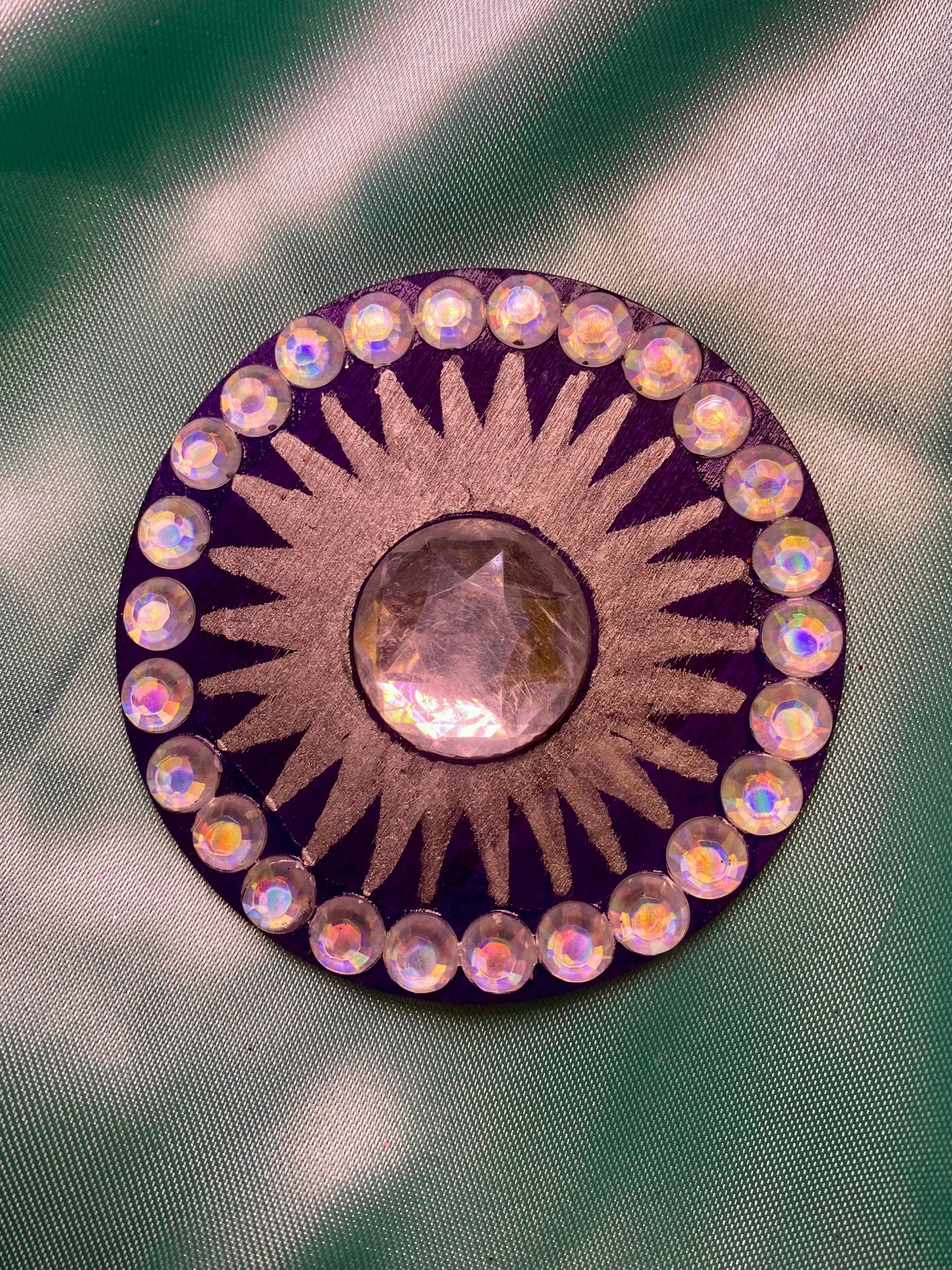 Purple Sunburst Magnet
