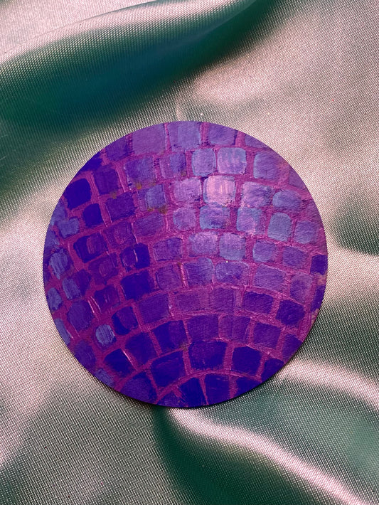 Blue and Purple Disco Ball Magnet