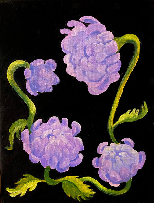 Purple Chrysanthemums