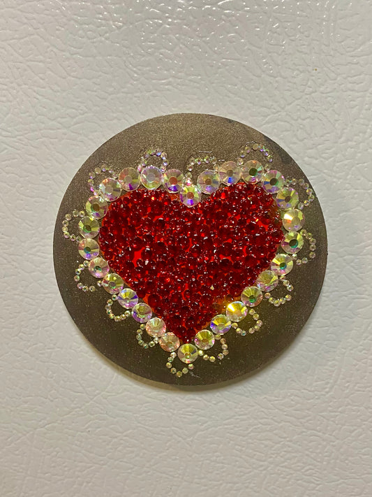 Red Heart Magnet