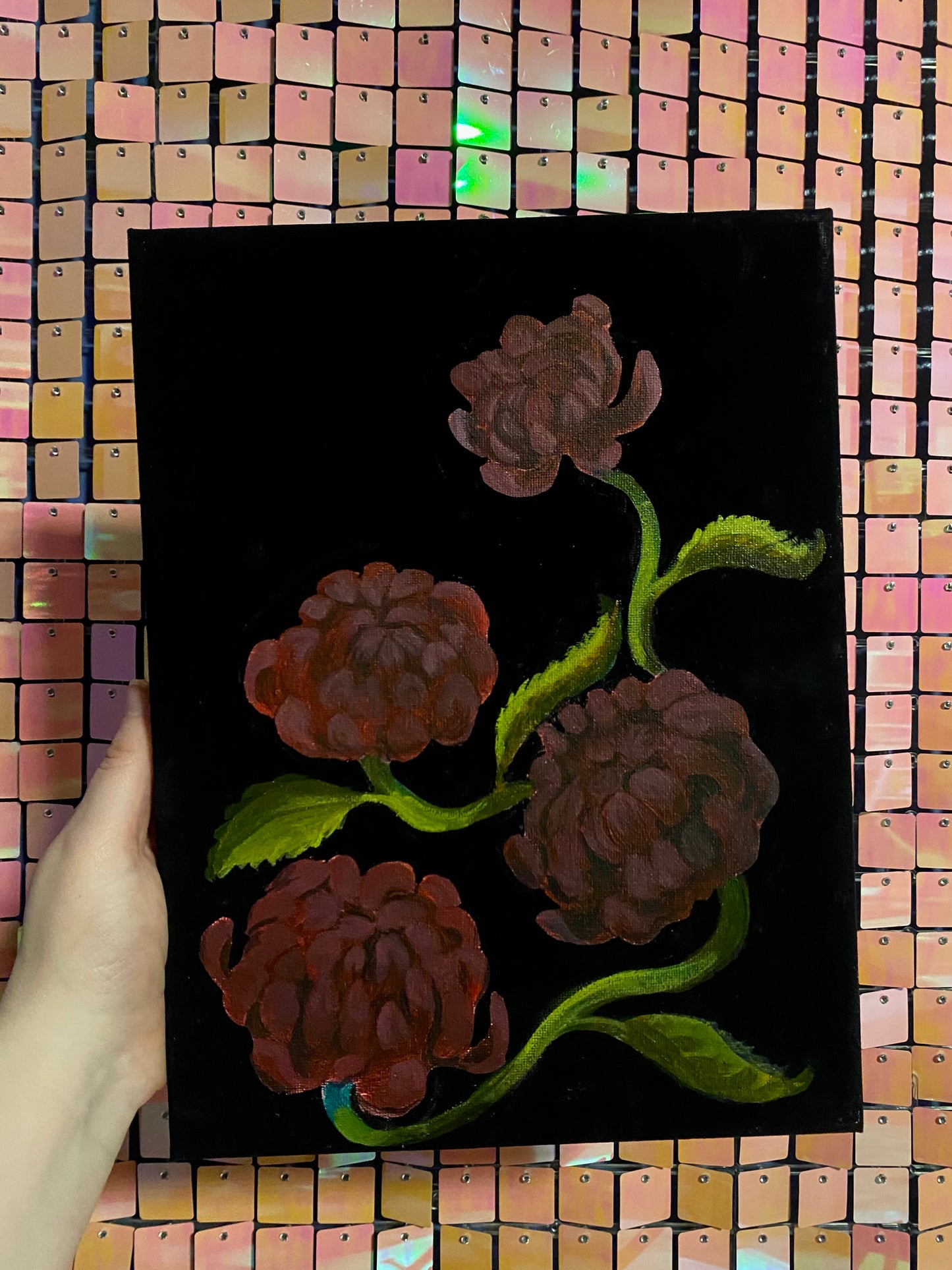 Burgundy Chrysanthemums